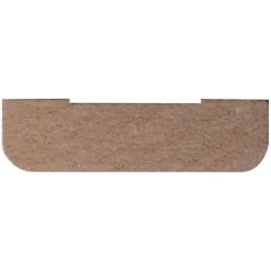 Houtenprofielen > Geen Koplat MDF recht wit gegrond 12x45mm 270cm