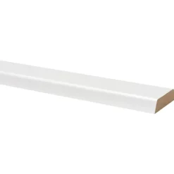 Houtenprofielen|Overgangsprofielen > Geen Koplat MDF schuin wit folie 12x45 mm lengte 260 cm
