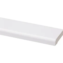 Houtenprofielen > Geen Koplat recht grenen wit gelakt 12x45mm 270cm