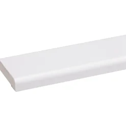 Houtenprofielen > Geen Koplat recht grenen wit gelakt 12x45mm 270cm