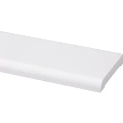Houtenprofielen > Geen Koplat recht grenen wit gelakt 12x68mm 270cm