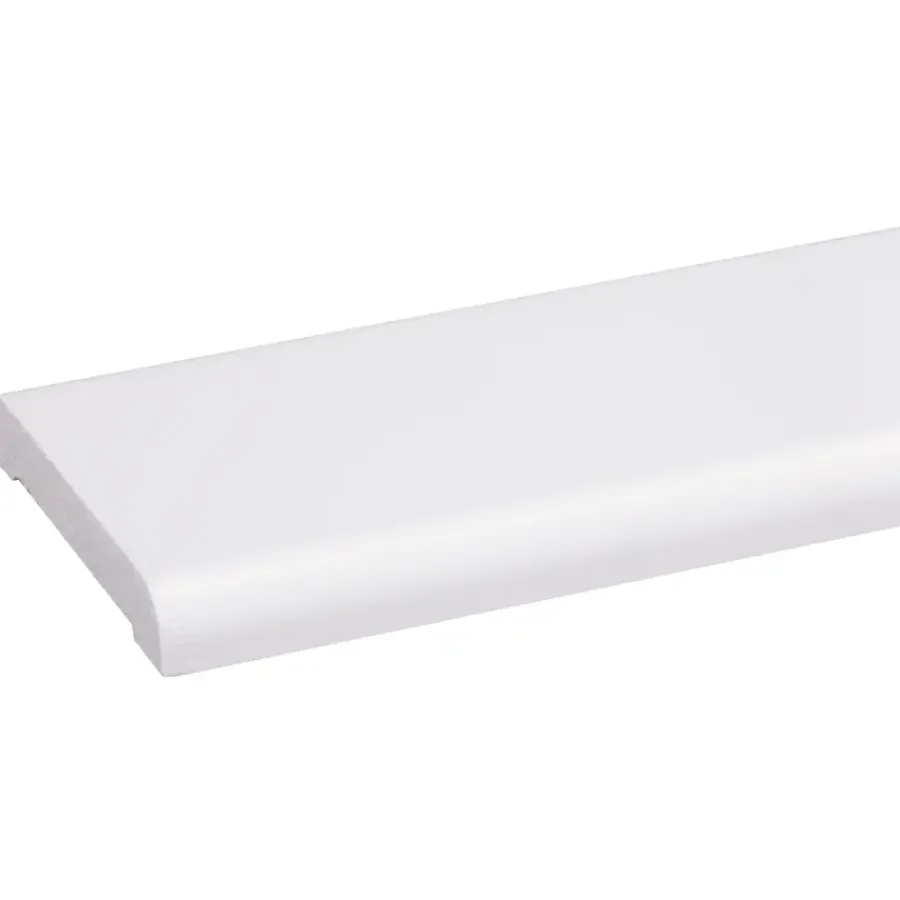 Houtenprofielen > Geen Koplat recht grenen wit gelakt 12x68mm 270cm