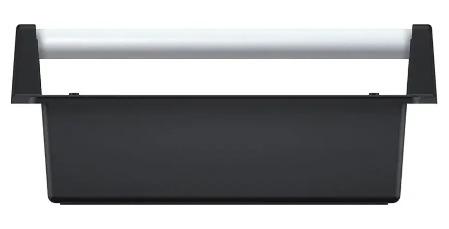 Gereedschapskisten & Opbergsystemen > Geen Kunststof pluggenbak met aluminium beugel 40x22x17cm.