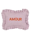 Kussen Amour paars - l35xb25xh10cm