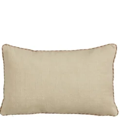 Kussen braided beige - l55xb35xh10cm