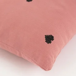 Kussen hart roze - l35xb25xh10cm