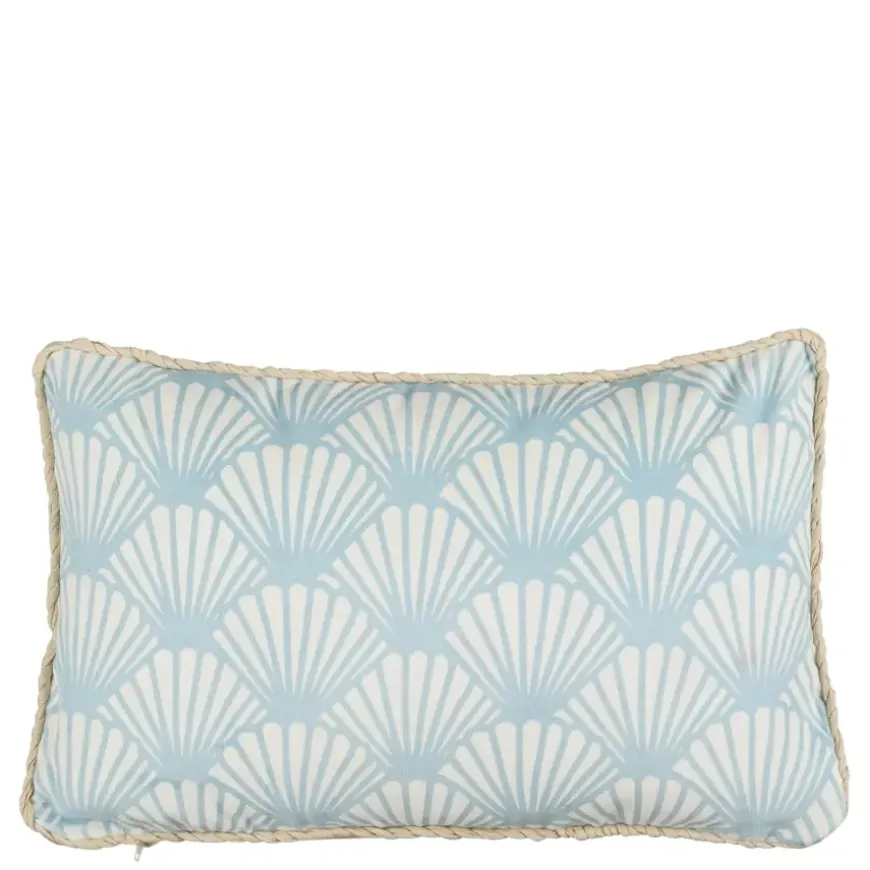 Kussen licht blauw - l55xb35xh10cm