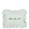 Kussen Oh La La l.blauw - l35xb25xh10cm