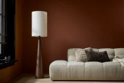 Kussen pluche streep beige 45 x 45 cm
