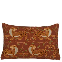 Kussen print luipaard bruin 55 x 35 cm