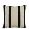 Kussen streep antraciet - l45xb45xh10cm