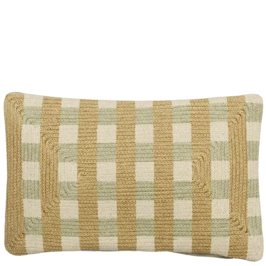 Kussen streep beige - l55xb35xh10cm