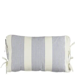 Kussen streep blauw - l55xb35xh10cm