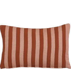 Kussen streep bruin - l55xb35xh10cm
