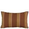 Kussen streep donker bruin - l55xb35xh10cm