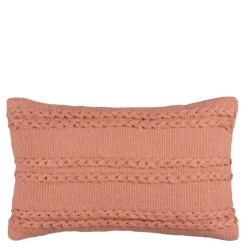 Kussen streep licht bruin - l55xb35xh10cm