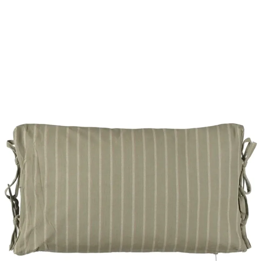 Kussen streep licht bruin - l55xb35xh10cm