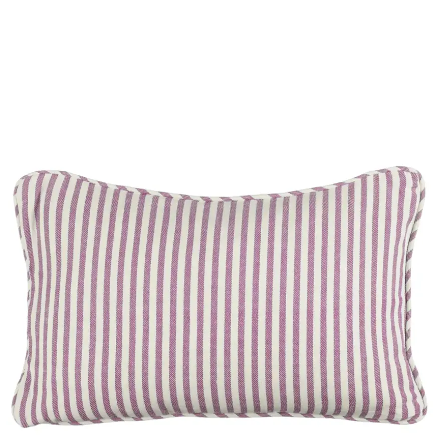 Kussen streep paars - l55xb35xh10cm