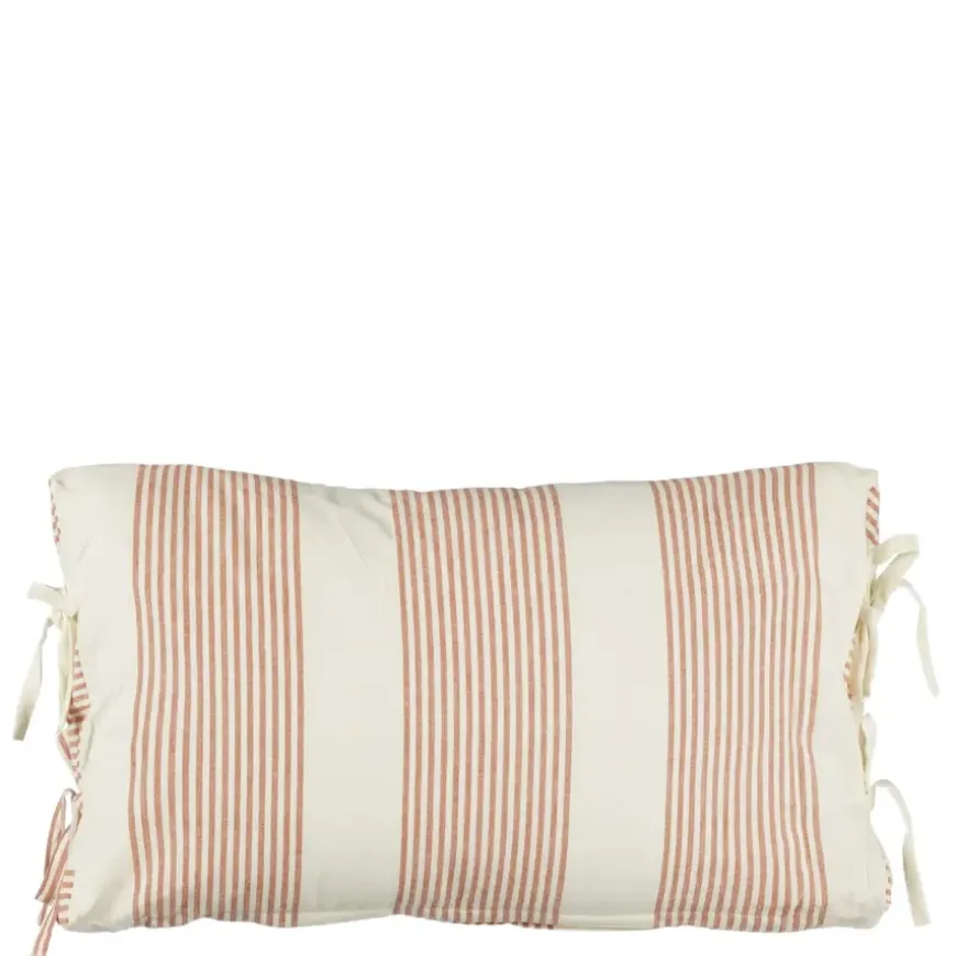 Kussen streep terra - l55xb35xh10cm