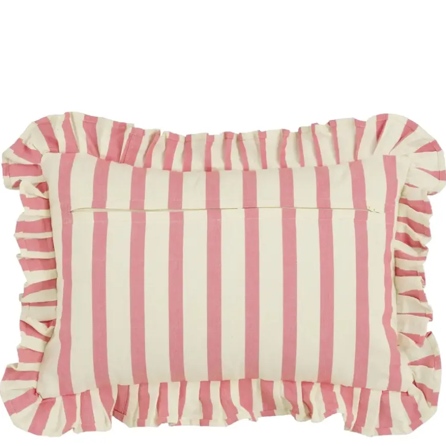 Kussen wave roze - l55xb35xh10cm