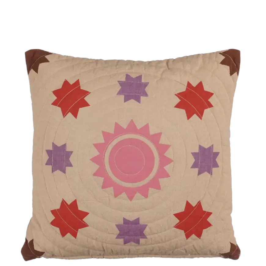 Kussen zon beige - l45xb45xh10cm