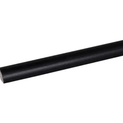Houtenprofielen|Overgangsprofielen > Geen Kwartrond grenen zwart gelakt 13x13mm 270cm