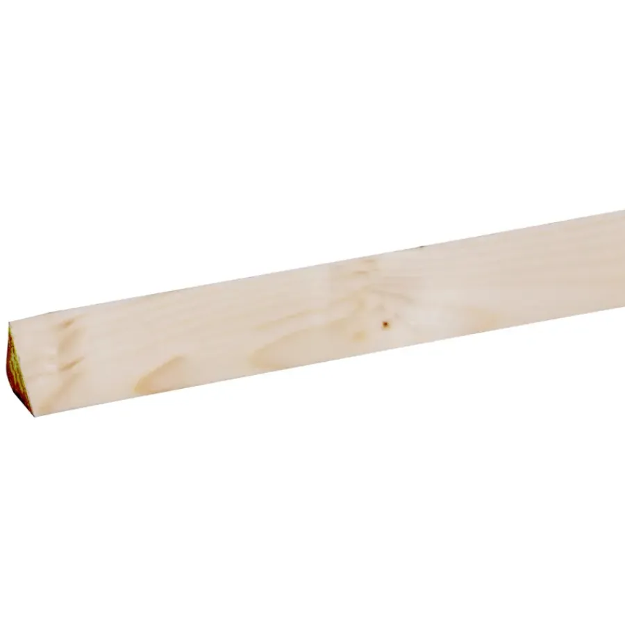 Houtenprofielen|Overgangsprofielen > Geen Lat driehoek vuren 20x20 mm lengte 270 cm