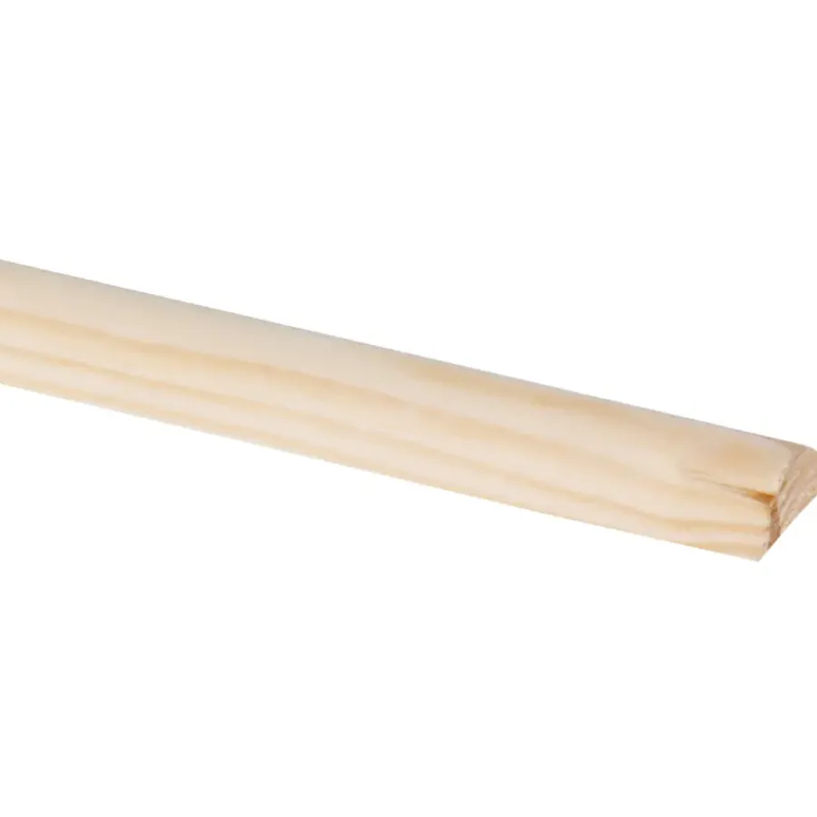 Houtenprofielen|Overgangsprofielen > Geen Lat grenen halfrond 12x29 mm lengte 270 cm