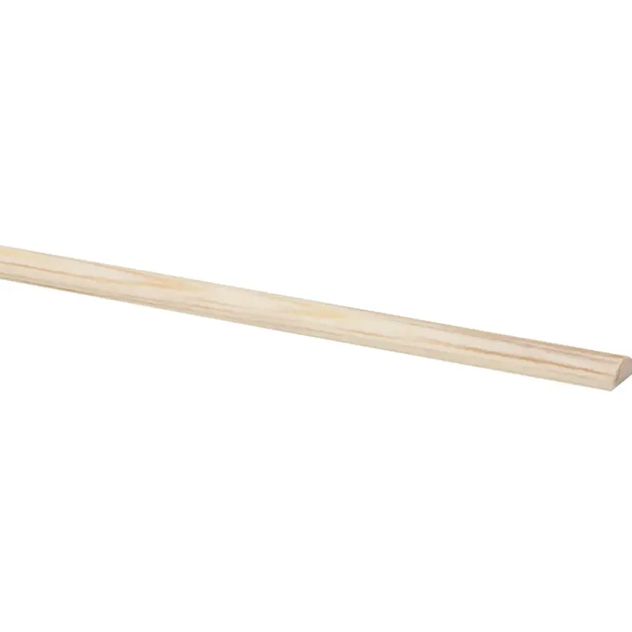 Houtenprofielen > Geen Lat grenen halfrond 7x18 mm lengte 270 cm