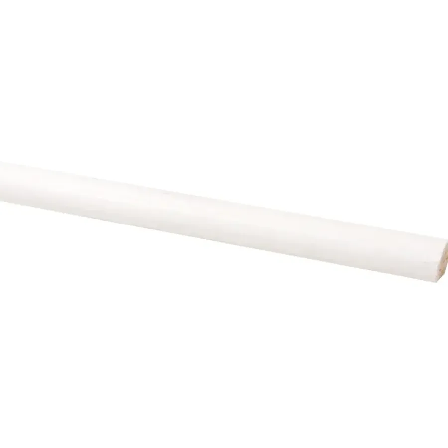 Houtenprofielen > Geen Lat kwartrond grenen wit gegrond 13x13 mm lengte 270 cm