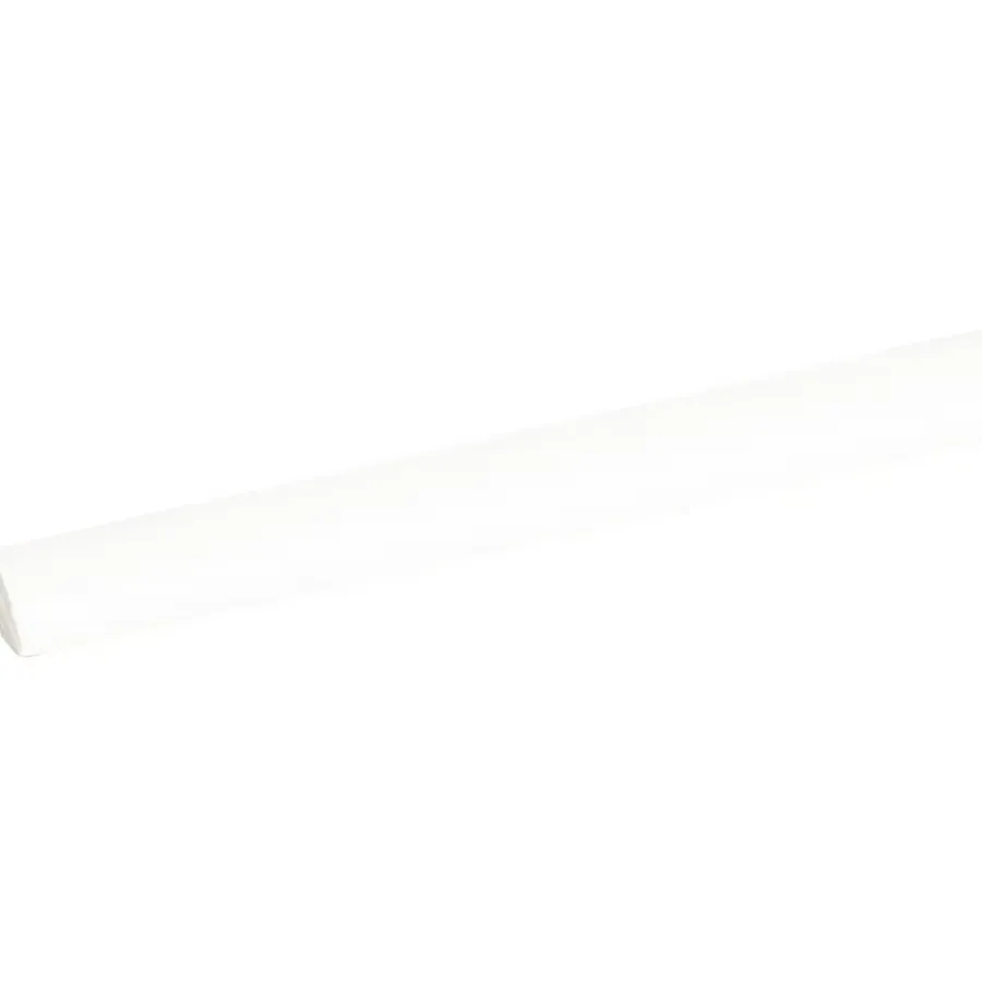 Houtenprofielen > Geen Lat kwartrond grenen wit gelakt 7x7mm 270cm
