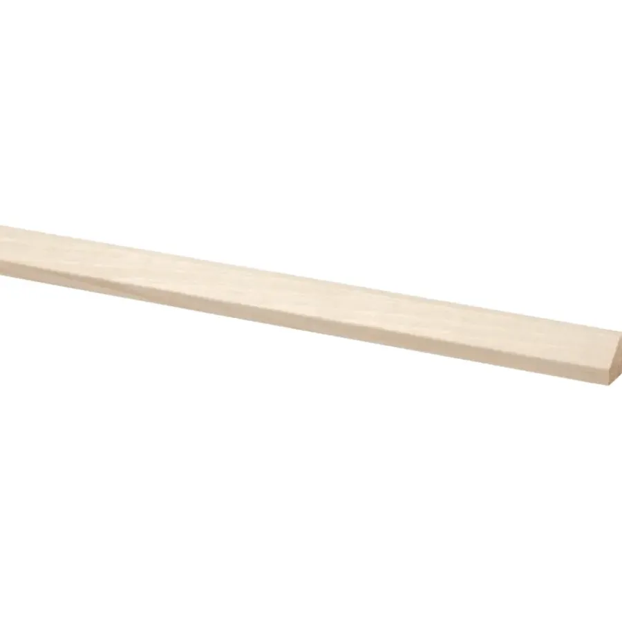 Houtenprofielen > Geen Lat kwartrond grenen 12x12 mm 270 cm