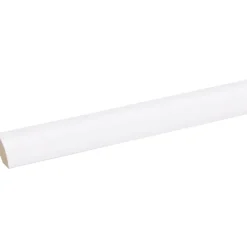 Houtenprofielen > Geen Lat kwartrond MDF wit fineer 16x16 mm lengte 260 cm