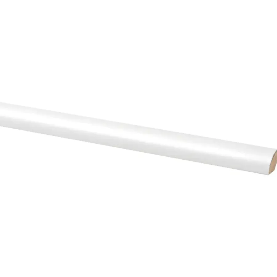 Houtenprofielen|Overgangsprofielen > Geen Lat kwartrond MDF wit folie 13x13 mm lengte 260 cm