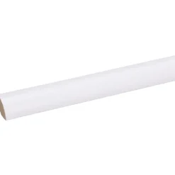 Houtenprofielen > Geen Lat kwartrond MDF wit folie 16x16 mm lengte 260 cm
