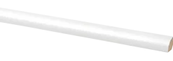 Houtenprofielen > Geen Lat kwartrond zelfklevend MDF wit folie 13x13 mm 260 cm