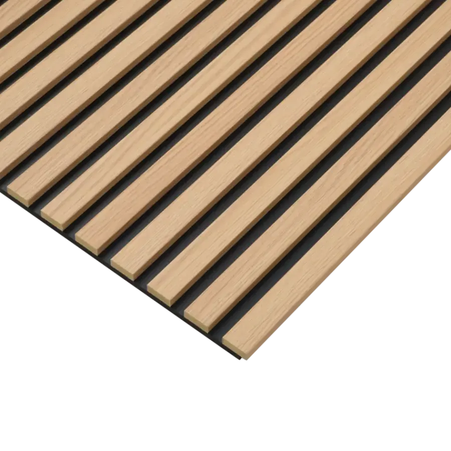 Akoestische Wandpanelen|Wandpanelen > Geen Lattenwand badkamer 260x52 cm licht eiken, dikte 15 mm