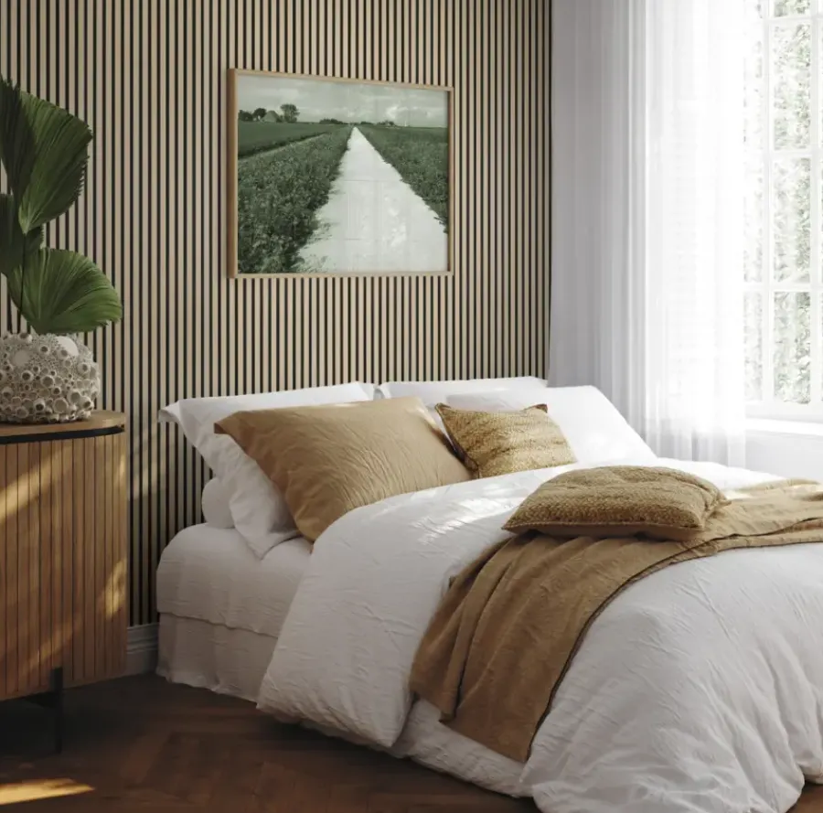 Wandpanelen|Wand- & Plafondplaten > Silentlines Lattenwand Brisbane licht eiken 260 x 52,6 cm dikte 18,5 mm (2 stuks)