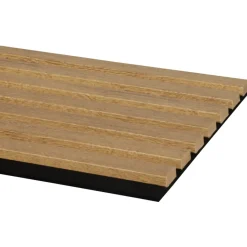 Akoestische Wandpanelen|Viltpanelen > Cando Green Lattenwand Decowall Acoustic brons eiken 260x30cm,2 stuks (1.56m2)