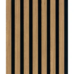 Akoestische Wandpanelen|Viltpanelen > Cando Green Lattenwand Decowall Acoustic brons eiken 260x30cm,2 stuks (1.56m2)
