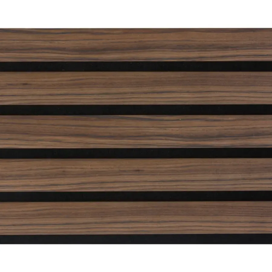 Akoestische Wandpanelen|Viltpanelen > Cando Green Lattenwand Decowall Acoustic Advanced walnoot 260x30cm, 2 stuks (1.56m2)