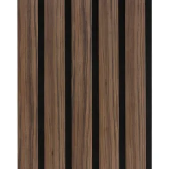 Akoestische Wandpanelen|Viltpanelen > Cando Green Lattenwand Decowall Acoustic Advanced walnoot 260x30cm, 2 stuks (1.56m2)
