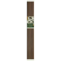 Akoestische Wandpanelen|Viltpanelen > Cando Green Lattenwand Decowall Acoustic Advanced walnoot 260x30cm, 2 stuks (1.56m2)