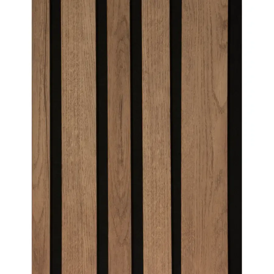 Akoestische Wandpanelen|Viltpanelen > CanDo Lattenwand Decowall Acoustic Blend brons eiken, combinatie van verschillende breedtes, 260x30cm, 2 stuks (1.56m2)