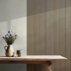 Akoestische Wandpanelen > Geen Lattenwand Melbourne 260 x 52 cm licht eiken dikte 9,7 mm los