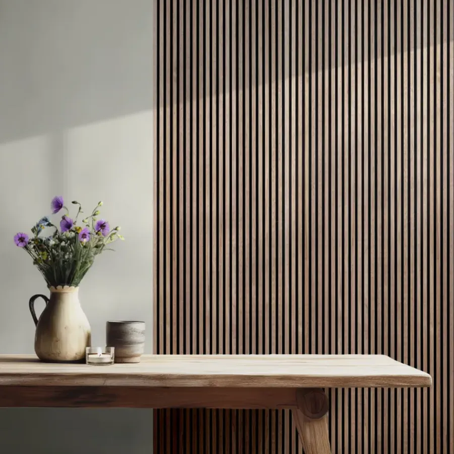 Wandpanelen|Wand- & Plafondplaten > Geen Lattenwand Melbourne 260 x 52 cm walnoot dikte 9,7 mm los