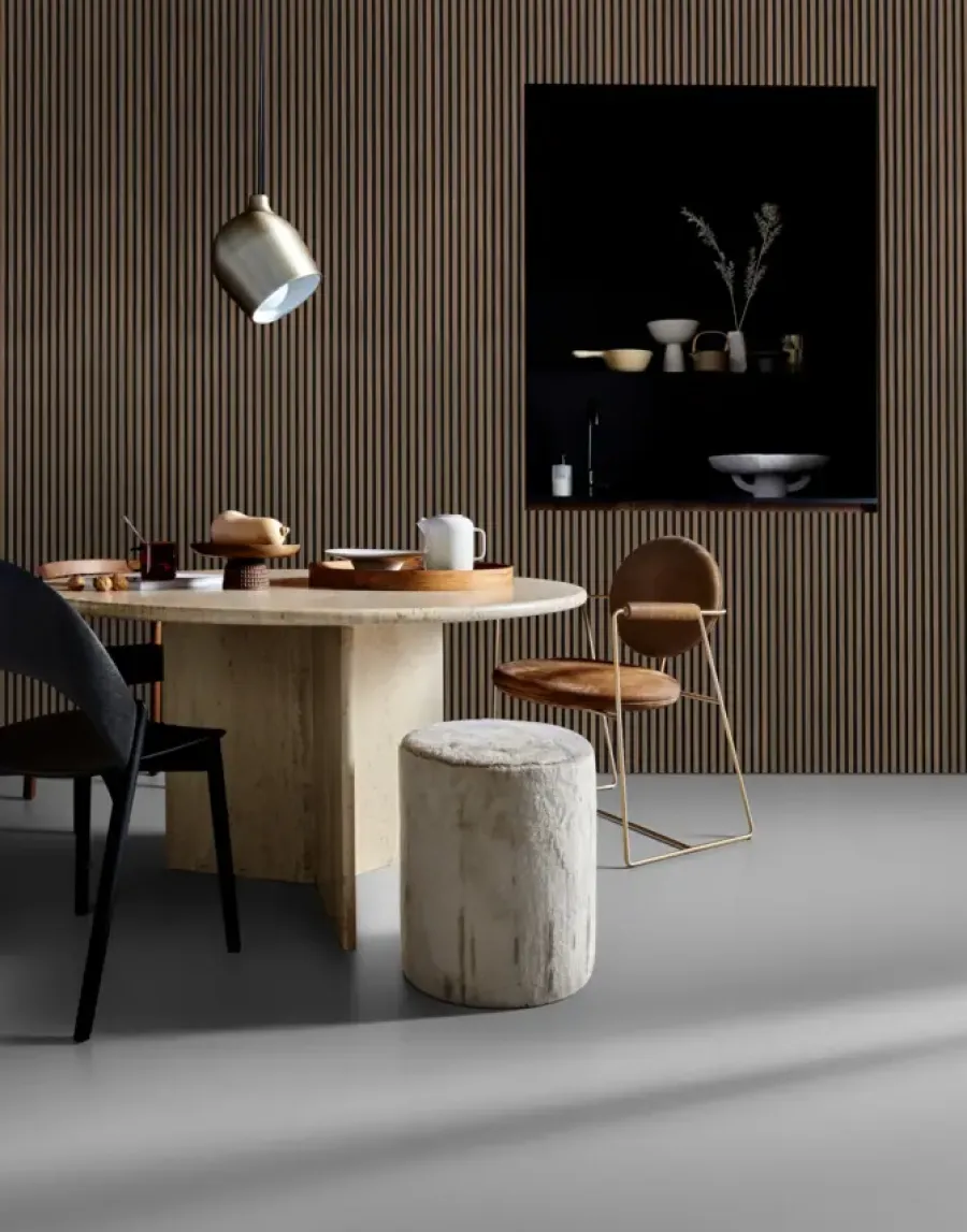 Wandpanelen|Wand- & Plafondplaten > Geen Lattenwand Melbourne 260 x 52 cm walnoot dikte 9,7 mm los