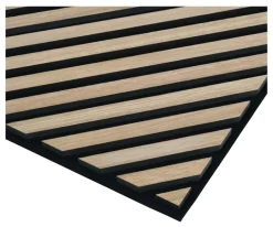 Akoestische Wandpanelen|Wand- & Plafondplaten > Silentlines Lattenwand tegel Hongaarse punt licht eiken 55,3x55,3 cm, dikte 22 mm - 2 stuks per pak