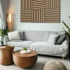 Akoestische Wandpanelen|Wandpanelen > Silentlines Lattenwand tegel 55,3x55,3 cm licht eiken, dikte 22 mm - 2 stuks (0,612m²)