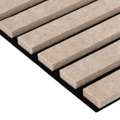 Akoestische Wandpanelen|Viltpanelen > Silentlines Lattenwand vilt op vilt licht bruin 260 x 52,5 cm dikte 9+9 mm 2.73m²